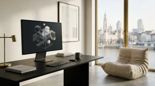 Interface web élégante avec micro-interactions subtiles et raffinées